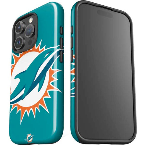NFL Miami Dolphins Large Logo iPhone 16 Pro Impact Case